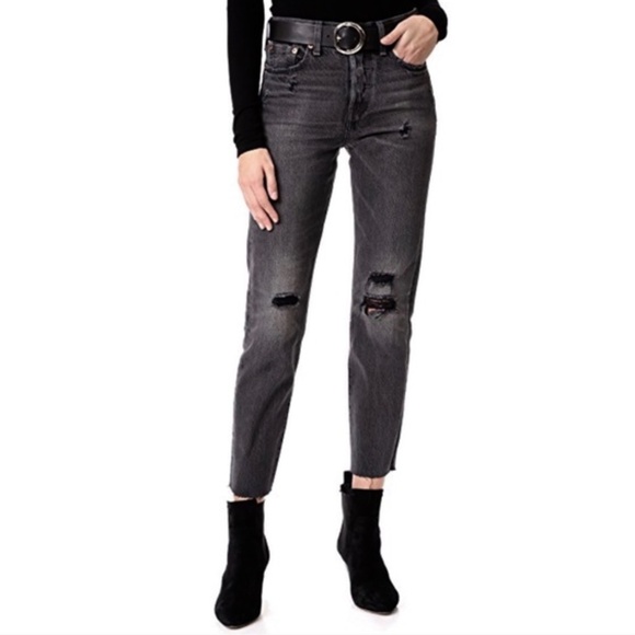 Levi's Denim - LEVI'S | Wedgie Icon Fit Distressed Black Button F